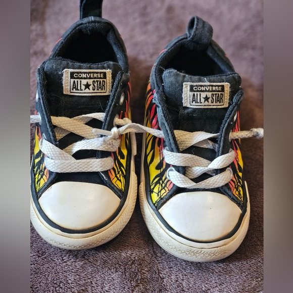 Converse Other - ❌SOLD❌
Converse Shoes All Star Chuck Taylors Flames Fire Sneakers Toddler 7